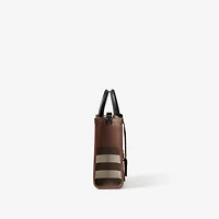 Mini Freya Tote in Dark birch brown - Women, Canvas | Burberry® Official