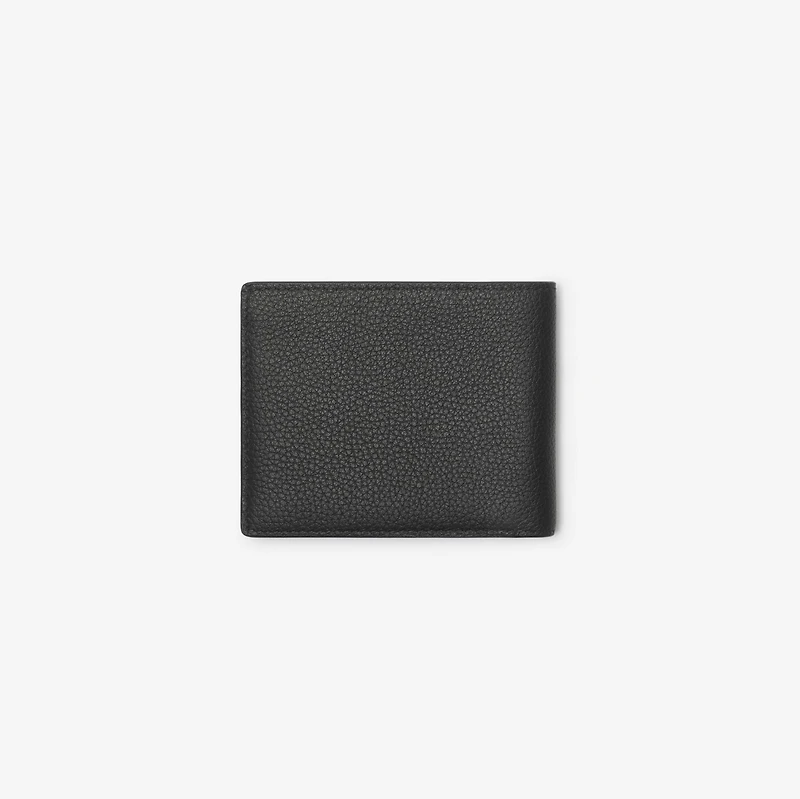 Slim Knight Stamp Bifold Wallet​ in Black - Men, Leather | Burberry® Official