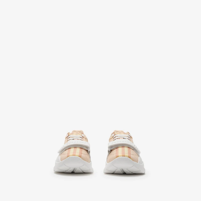 Check Sneakers in Teacup pink - Women, Nylon, Technical | Burberry® Official