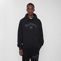 Gothic Logo Cotton Hoodie in Black - Men | Burberry® Official