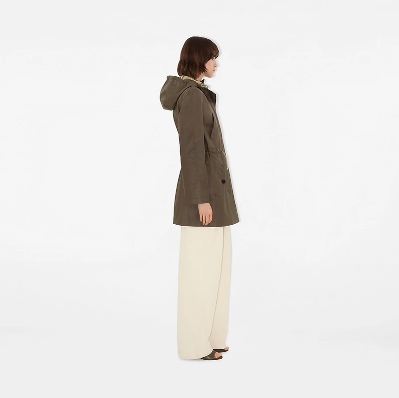 Coated Gabardine Parka in Military - Women | Burberry® Official