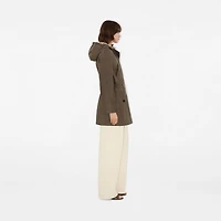Coated Gabardine Parka in Military - Women | Burberry® Official