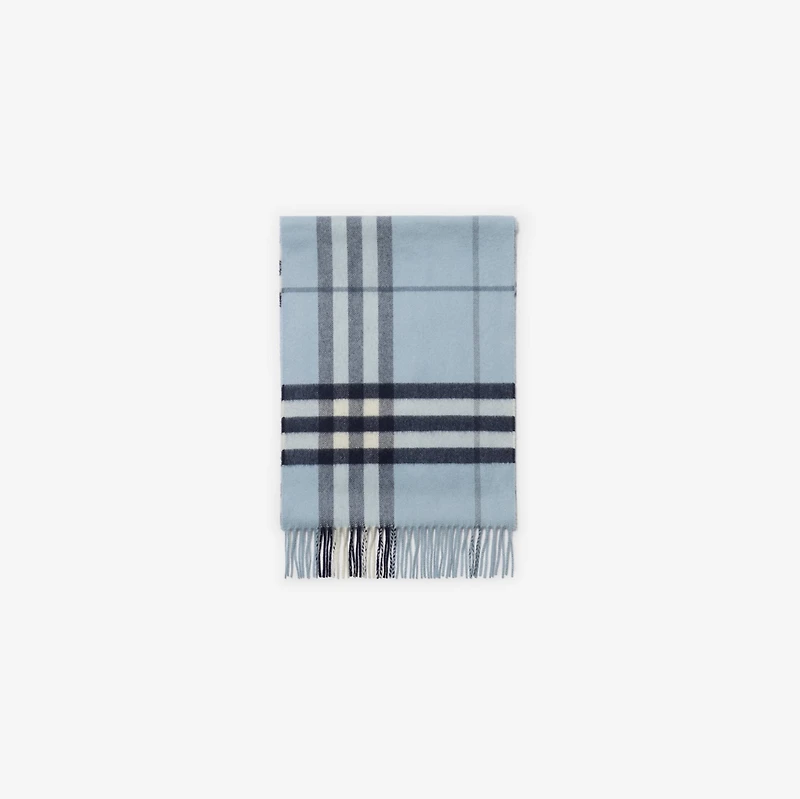 Check Cashmere Scarf in Bank | Burberry® Official