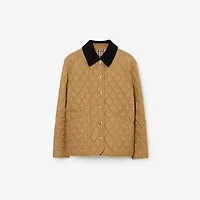 Quilted Barn Jacket in Camel - Women, Nylon | Burberry® Official