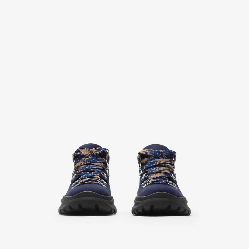 Nubuck Scoot Hike Boots​ in River - Men | Burberry® Official