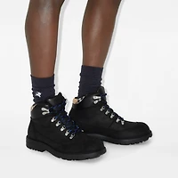 Suede Moor Hiking Boots​ in Black - Men | Burberry® Official