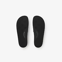 Check Slides in Cornflower blue - Men | Burberry® Official