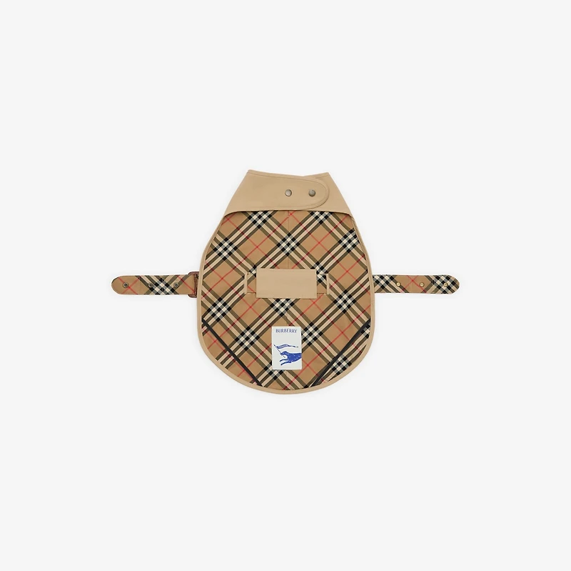 Gabardine Dog Coat in Honey/sand beige | Burberry® Official