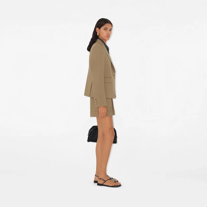 Wool Tailored Jacket in Puddle - Women | Burberry® Official