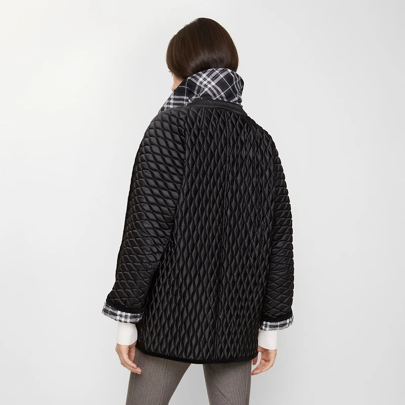 Quilted Nylon Floriston Jacket in Black - Women | Burberry® Official