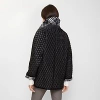 Quilted Nylon Floriston Jacket in Black - Women | Burberry® Official