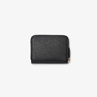 Leather Zip Wallet in Black - Women | Burberry® Official