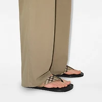 Check Pavilion Sandals​ in Sand - Men, Nylon | Burberry® Official