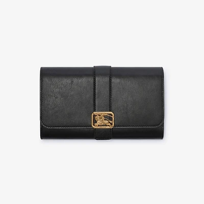Rider Continental Wallet in Black - Women, Leather | Burberry® Official