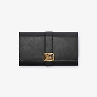 Rider Continental Wallet in Black - Women, Leather | Burberry® Official