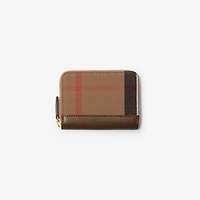 Check Zip Wallet in Earth - Women | Burberry® Official