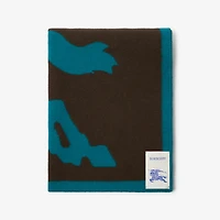 EKD Wool Blanket in Kingfisher/snug | Burberry® Official