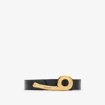 Thin Leather Bridle Belt in Black - Women | Burberry® Official