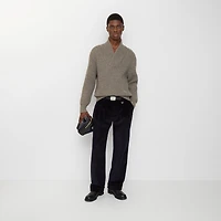 Corduroy Trousers in Twilight blue - Men, Cotton | Burberry® Official
