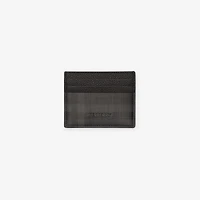 City Check Card Case in Iron grey - Men, Cotton, Technical | Burberry® Official