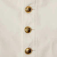 Cotton Mini Skirt in Off white - Women | Burberry® Official