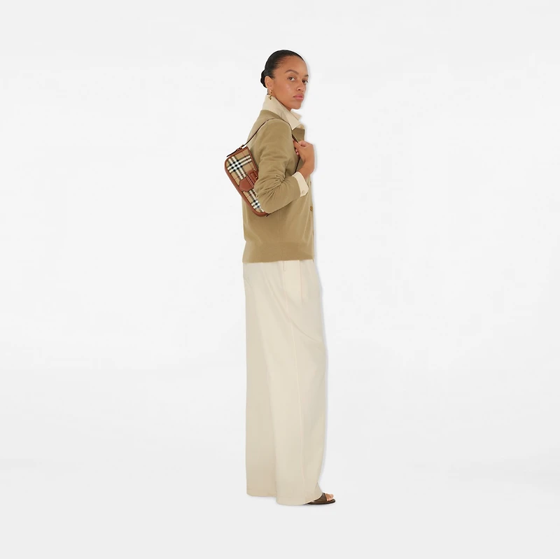 Check Sling Bag in Archive beige/briar brown - Women | Burberry® Official