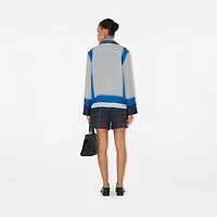 Regular Fit Knight Stamp Box Silk Pyjama Shirt in Ink - Women | Burberry® Official