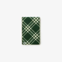 Check Wool Scarf in Tennis green | Burberry® Official