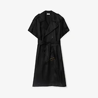 Viscose Trench Dress in Black - Women | Burberry® Official