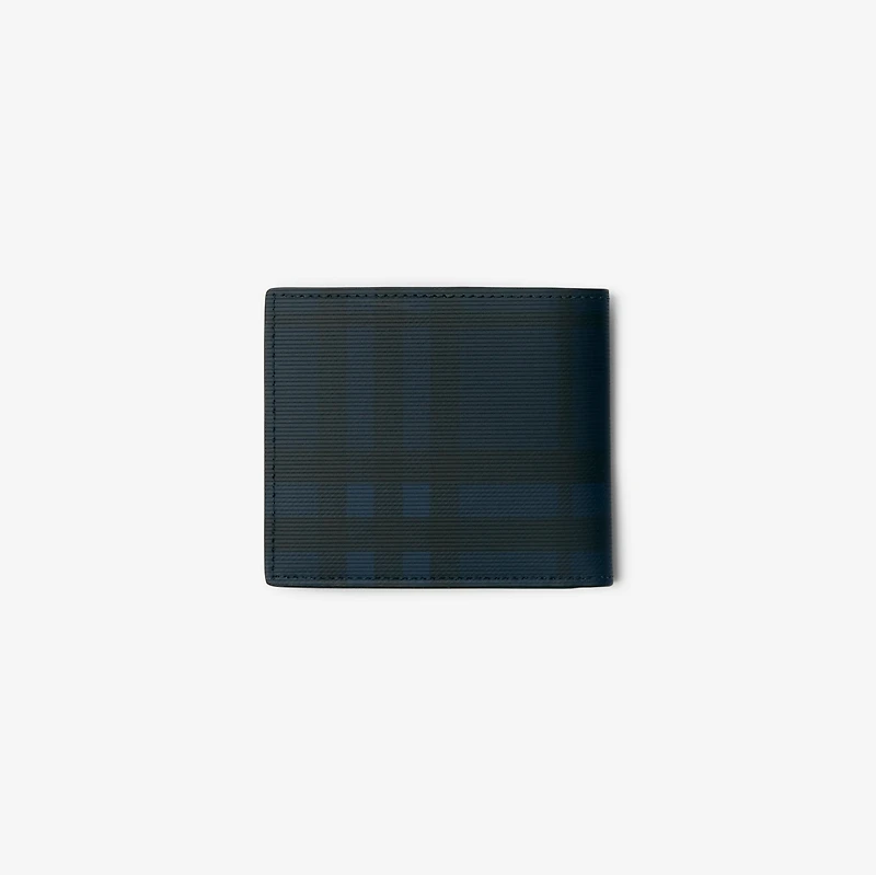 Check Bifold Wallet in Navy - Men | Burberry® Official