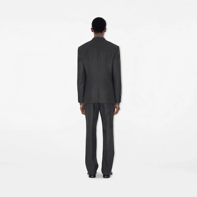 Check Wool Cashmere Tailored Jacket in Loden/highland green - Men | Burberry® Official