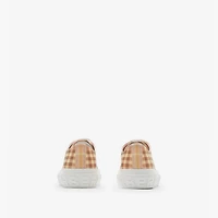 Check Sneakers in Teacup - Women, Nylon | Burberry® Official
