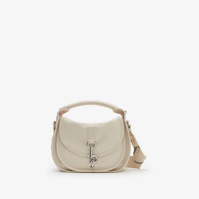 Small B Clip Messenger Bag in Soap beige - Women, Leather | Burberry® Official