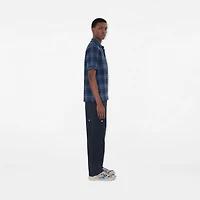 Check Cotton Polo Shirt in Bay blue - Men | Burberry® Official