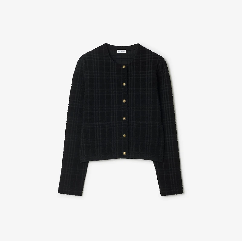 Wool Blend Jacket in Black - Women | Burberry® Official