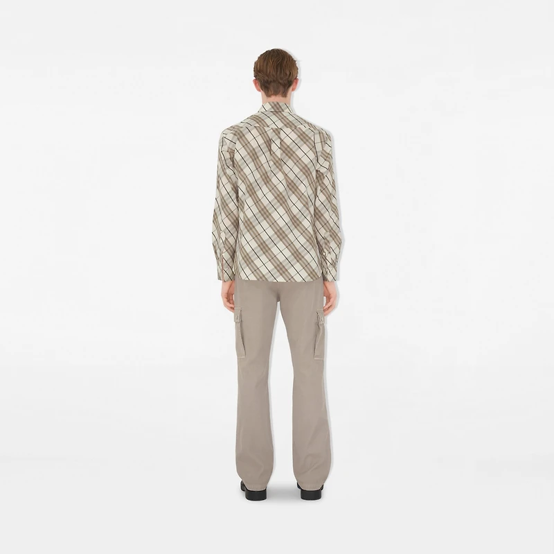 Regular Fit Check Cotton Shirt - Men | Burberry® Official
