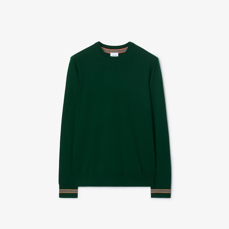 Wool Sweater in Dark green - Men | Burberry® Official