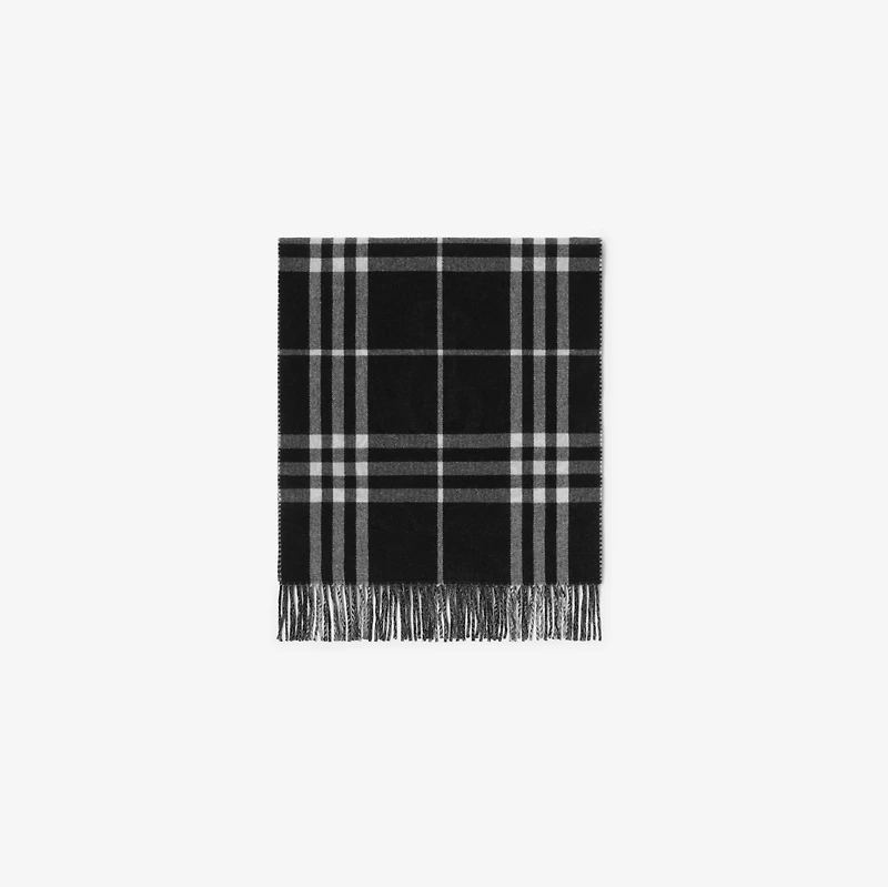 Wide Reversible Stormy Knight Scarf in Black/calico | Burberry® Official