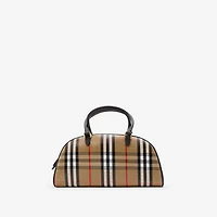 Highlands Bowling Bag​ in Sand - Women, Cotton, Linen | Burberry® Official