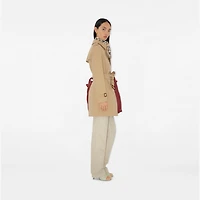 Short Kensington Heritage Trench Coat in Honey - Women, Cotton Gabardine | Burberry® Official
