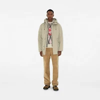 Detachable Warmer Nylon Blend Parka in Hunter beige - Men | Burberry® Official