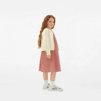 Check and Leather Sneakers in Breeze - Children | Burberry® Official