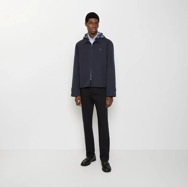 Cotton Twill Chinos in Black - Men | Burberry® Official