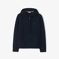 Cashmere Blend Zip Hoodie in Navy - Men | Burberry® Official