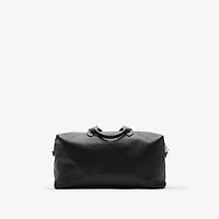 Embossed Check Duffle Bag in Black - Men | Burberry® Official