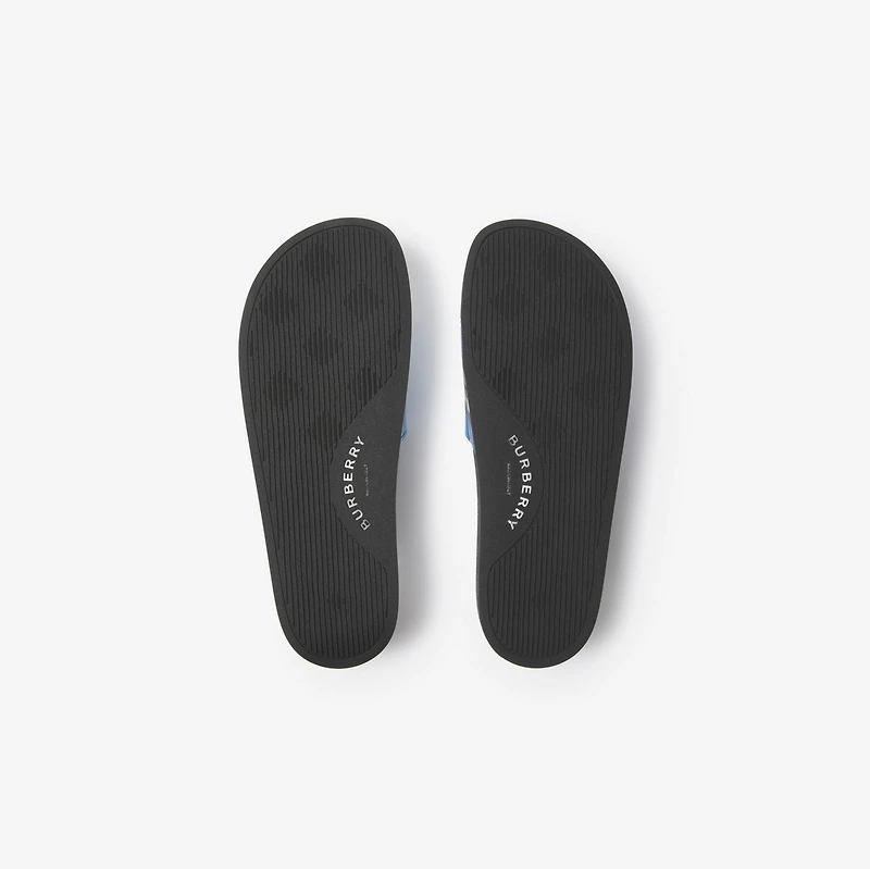 Check Slides in Hyacinth - Men, Technical | Burberry® Official