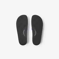 Check Slides in Hyacinth - Men, Technical | Burberry® Official