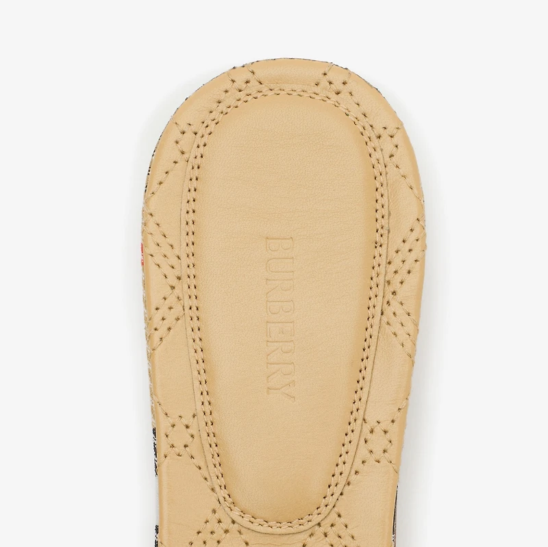 Check Sloane Slides​ in Sand beige - Women | Burberry® Official