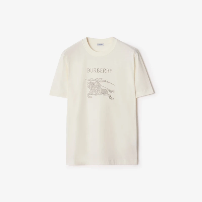 EKD Cotton T-shirt in Chalk white - Men | Burberry® Official