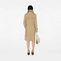 Long Kensington Heritage Trench Coat in Honey - Women, Cotton Gabardine | Burberry® Official